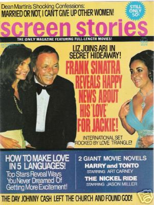 SCREEN STORIES magazine side cover October 1974