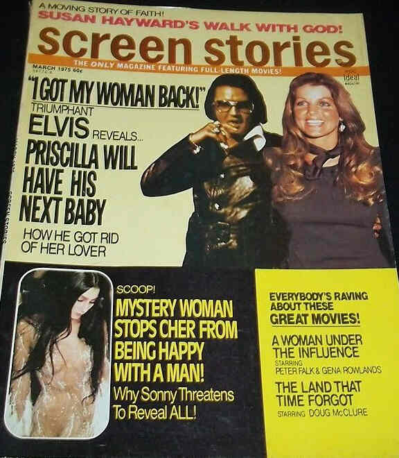 SCREEN STORIES magazine side cover March 1975