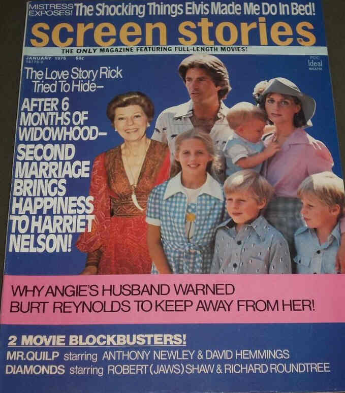 SCREEN STORIES magazine side cover January 1976