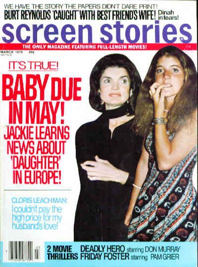 SCREEN STORIES magazine side cover March 1976
