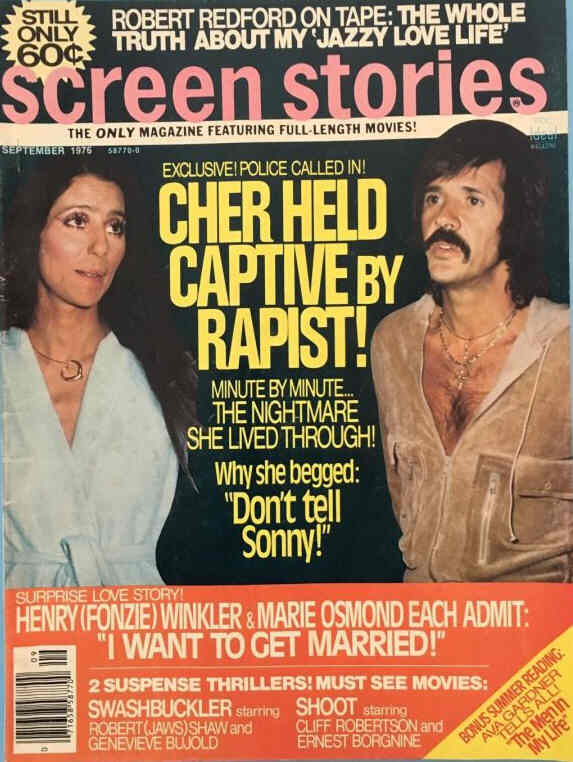 SCREEN STORIES magazine side cover September 1976