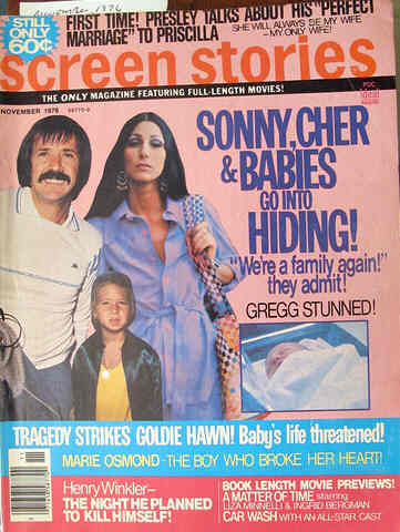 SCREEN STORIES magazine side cover November 1976