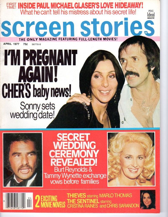 SCREEN STORIES magazine side cover April 1977