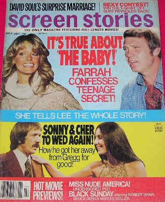 SCREEN STORIES magazine side cover July 1977