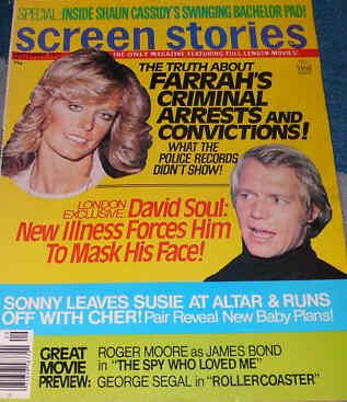 SCREEN STORIES magazine side cover September 1977