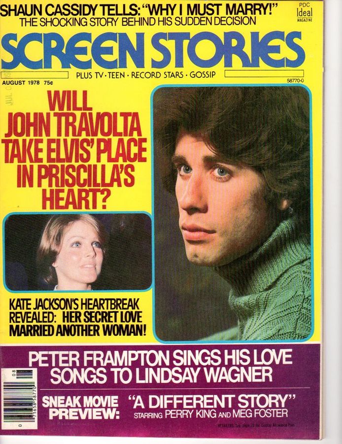 SCREEN STORIES magazine side cover August 1978