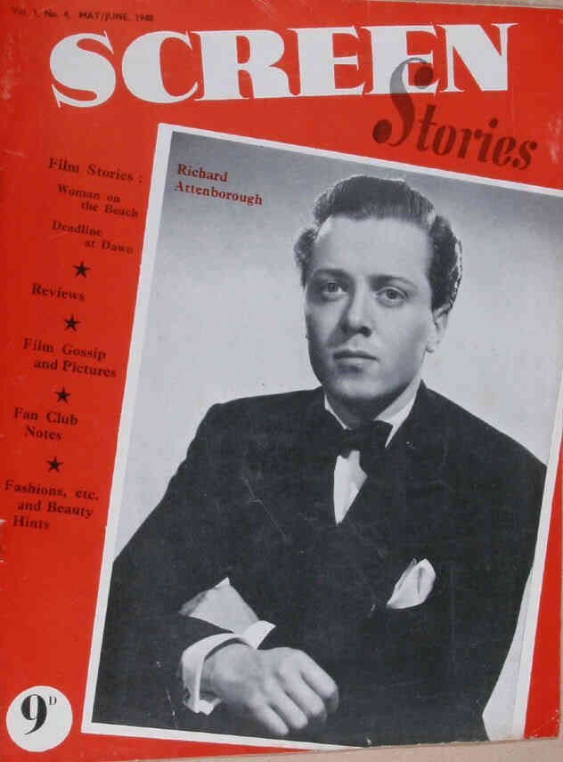 SCREEN STORIES (UK) magazine side cover Issue 4 May/June 1948