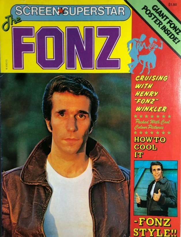 SCREEN SUPERSTAR magazine side cover   1977