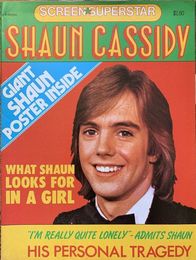SCREEN SUPERSTAR magazine side cover   1978