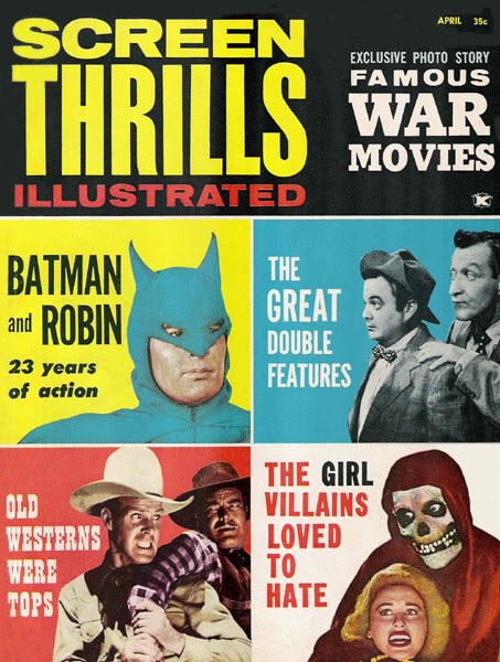SCREEN THRILLS ILLUSTRATED magazine side cover Issue 4 April 1963