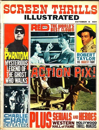 SCREEN THRILLS ILLUSTRATED magazine side cover Issue 6  Vol 2 # 2 October 1963