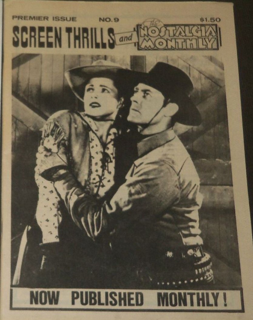 SCREEN THRILLS magazine side cover Issue 9   1979