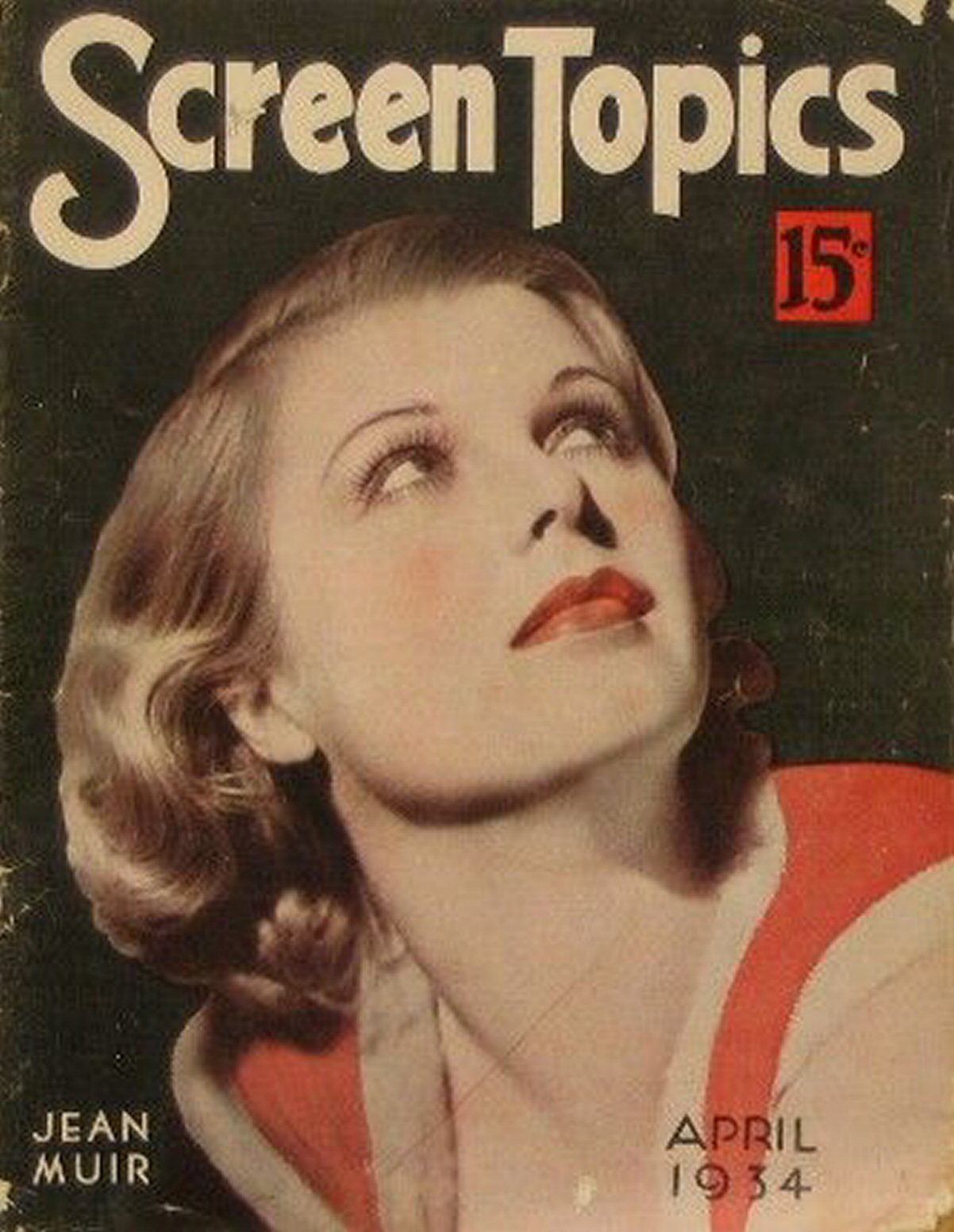 SCREEN TOPICS magazine side cover  April 1943