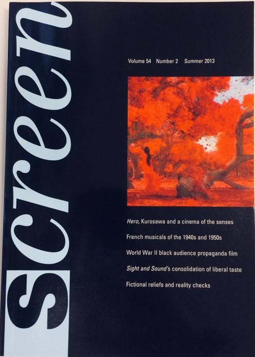 SCREEN (UK) magazine side cover  Vol 54 No  2 Summer 2013