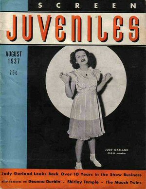 SCREEN JUVENILES magazine side cover Issue 1  Vol 1 # 1 August 1937