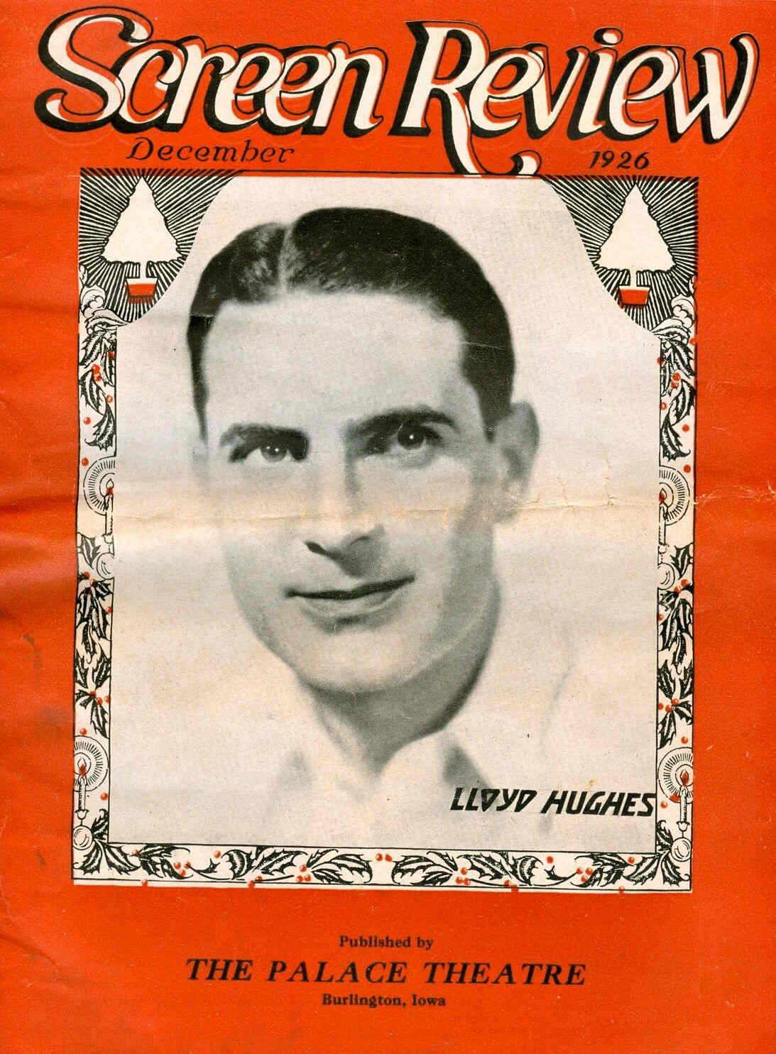 SCREEN REVIEW (20s) magazine side cover December 1926