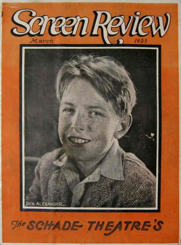 SCREEN REVIEW (20s) magazine side cover  March 1925