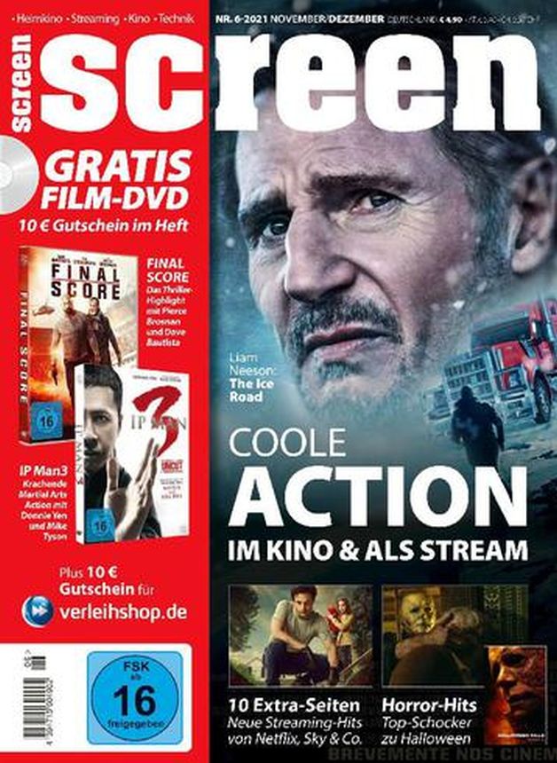 SCREEN BLURAY DVD magazine side cover Issue 6  November/December 2021
