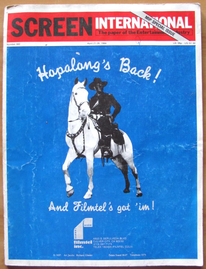 SCREEN INTERNATIONAL magazine side cover 21 April 1984