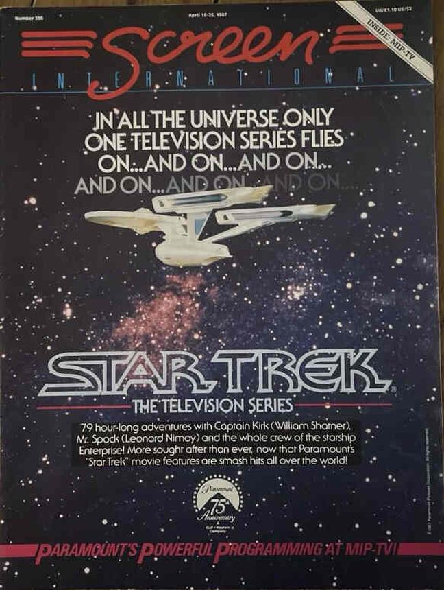 SCREEN INTERNATIONAL magazine side cover Issue 596 18 April 1987