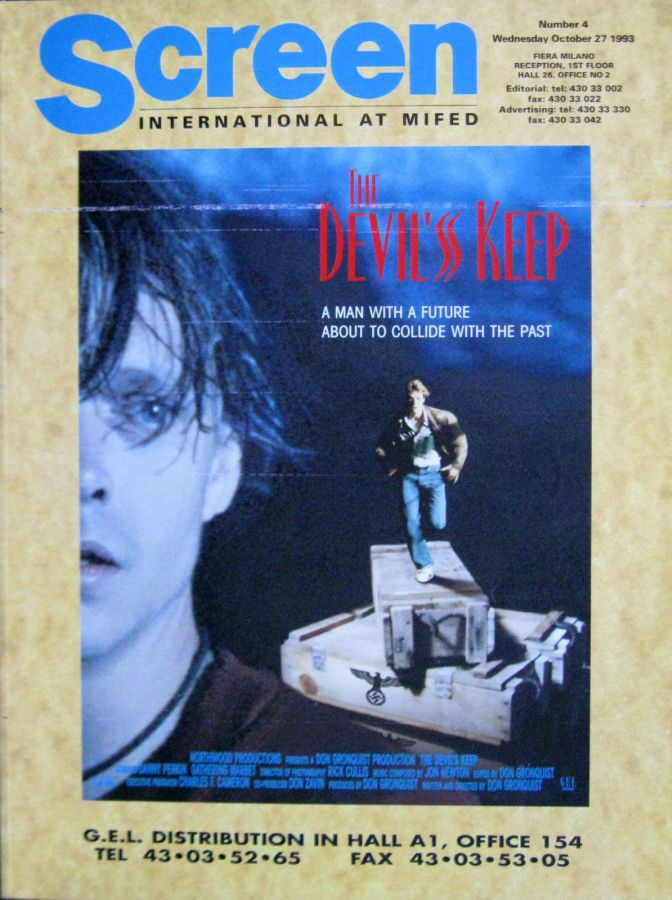 SCREEN INTERNATIONAL magazine side cover 27 October 1993
