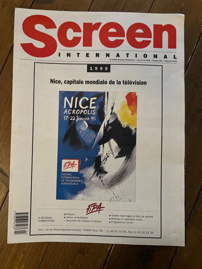 SCREEN INTERNATIONAL magazine side cover Issue 990 13 January 1995