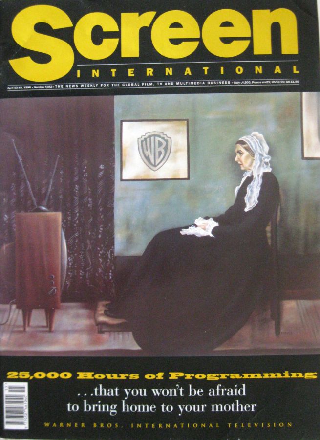 SCREEN INTERNATIONAL magazine side cover Issue 1053 12 April 1996