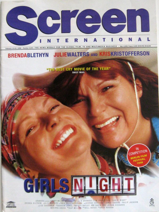 SCREEN INTERNATIONAL magazine side cover Issue 1145 13 February 1998