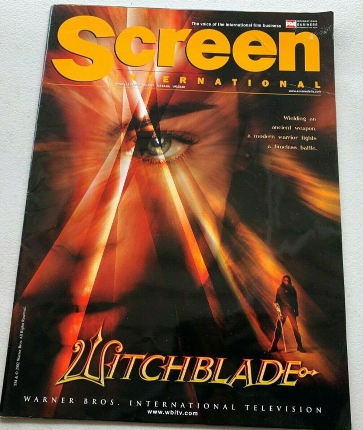 SCREEN INTERNATIONAL magazine side cover Issue 1340 18 January 2002