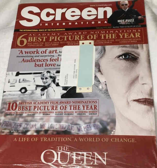 SCREEN INTERNATIONAL magazine side cover 9 February 2007