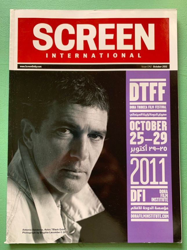 SCREEN INTERNATIONAL magazine side cover Issue 1742  October 2011