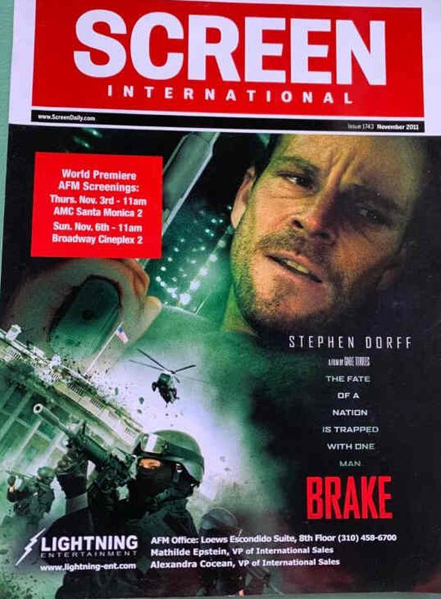 SCREEN INTERNATIONAL magazine side cover Issue 1743  November 2011