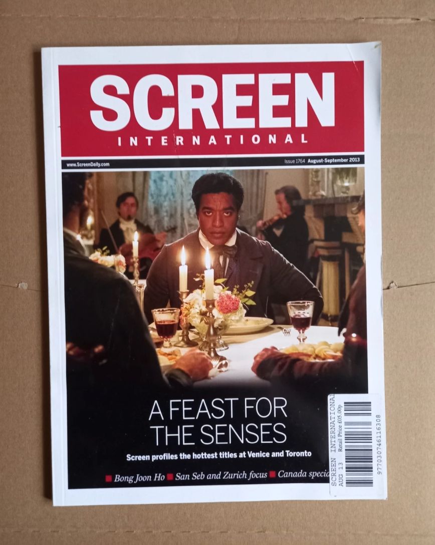 SCREEN INTERNATIONAL magazine side cover Issue 1764 9 August 2013