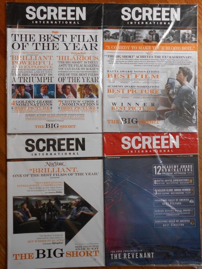 SCREEN INTERNATIONAL magazine side cover Issue 1800 18 December 2015