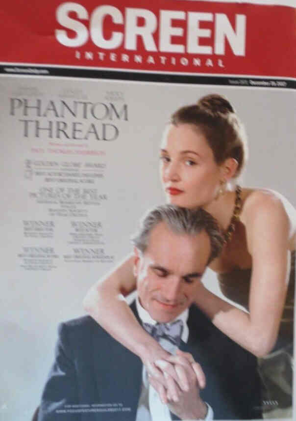 SCREEN INTERNATIONAL magazine side cover 19 December 2017