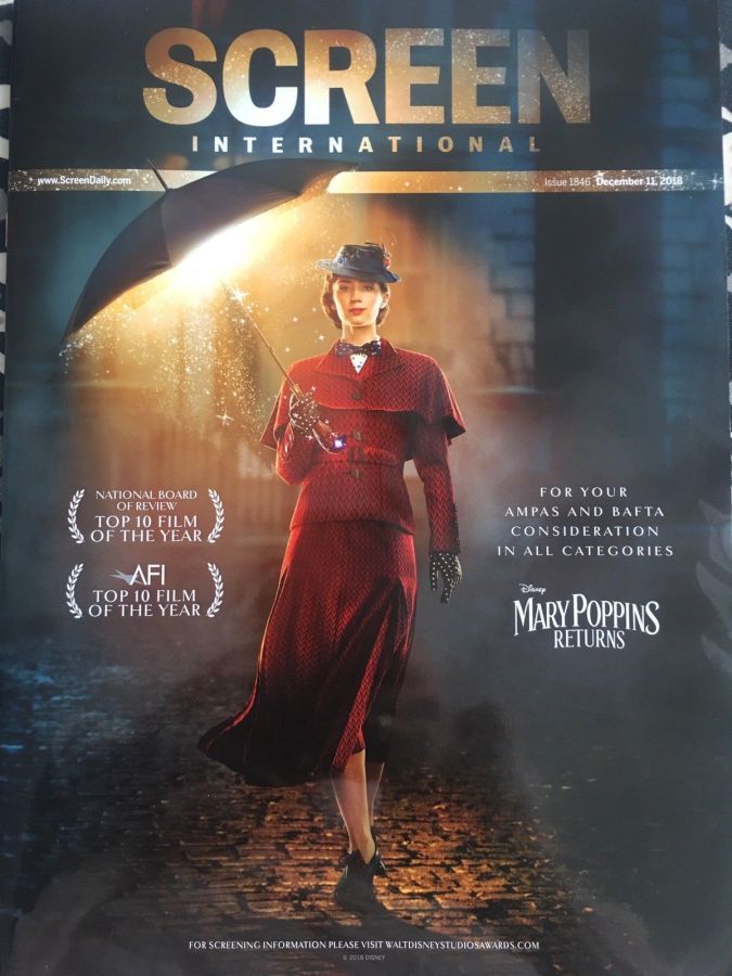 SCREEN INTERNATIONAL magazine side cover Issue 1846 11 December 2018