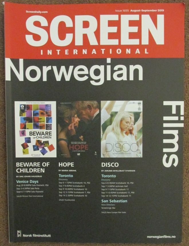 SCREEN INTERNATIONAL magazine side cover Issue 1855  July/August 2019