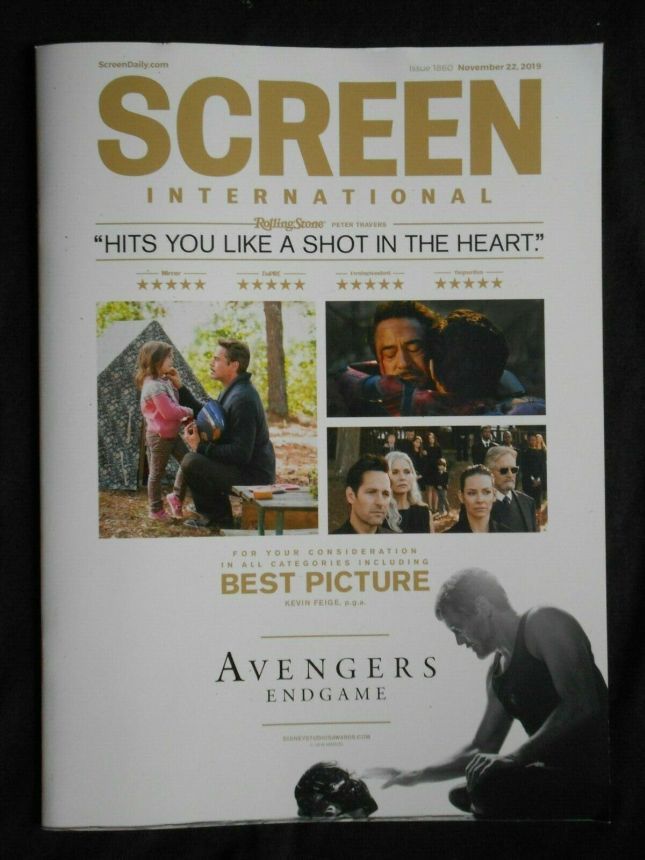 SCREEN INTERNATIONAL magazine side cover Issue 1860 22 November 2019