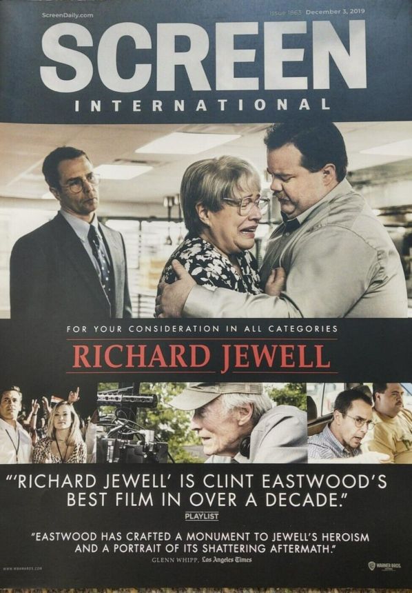 SCREEN INTERNATIONAL magazine side cover Issue 1863 3 December 2019