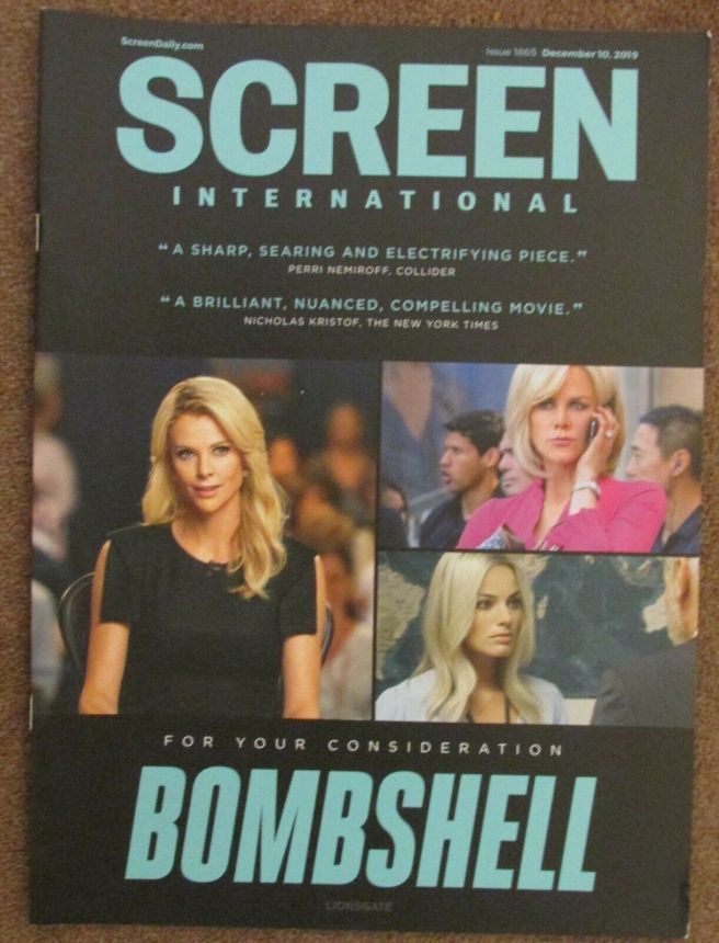 SCREEN INTERNATIONAL magazine side cover Issue 1865 10 December 2019