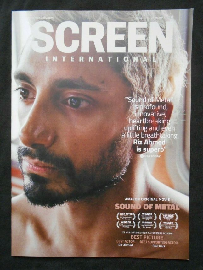SCREEN INTERNATIONAL magazine side cover Issue 1877 8 January 2021