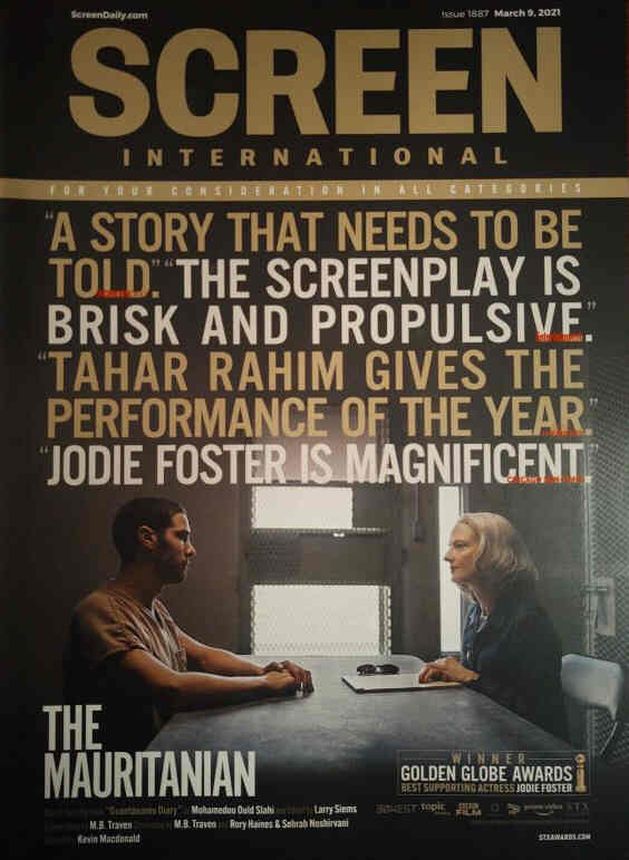 SCREEN INTERNATIONAL magazine side cover Issue 1887 9 March 2021