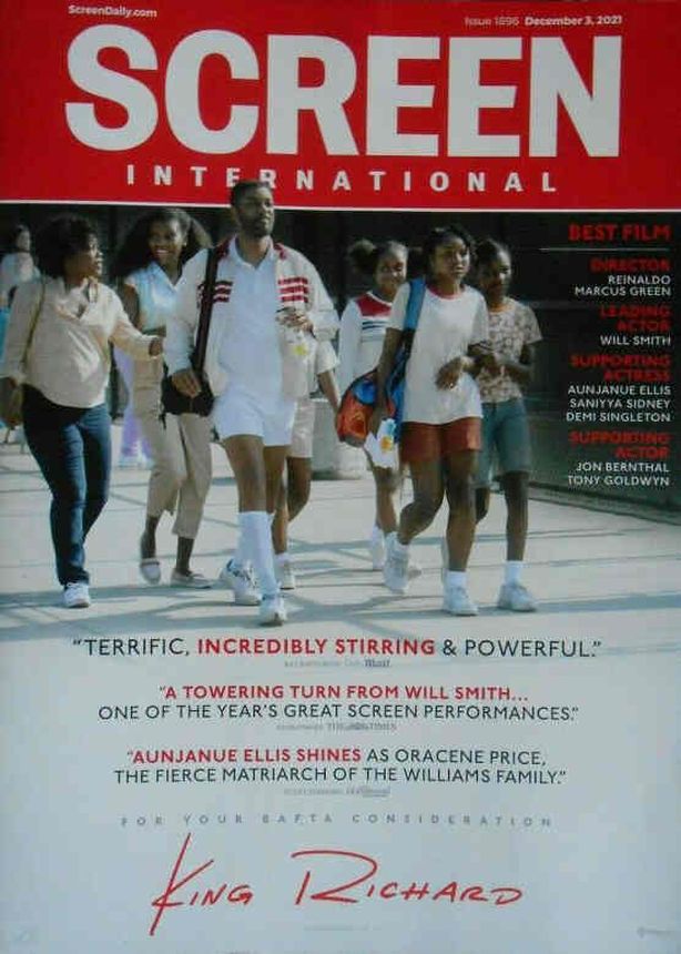SCREEN INTERNATIONAL magazine side cover Issue 1896 3 December 2021