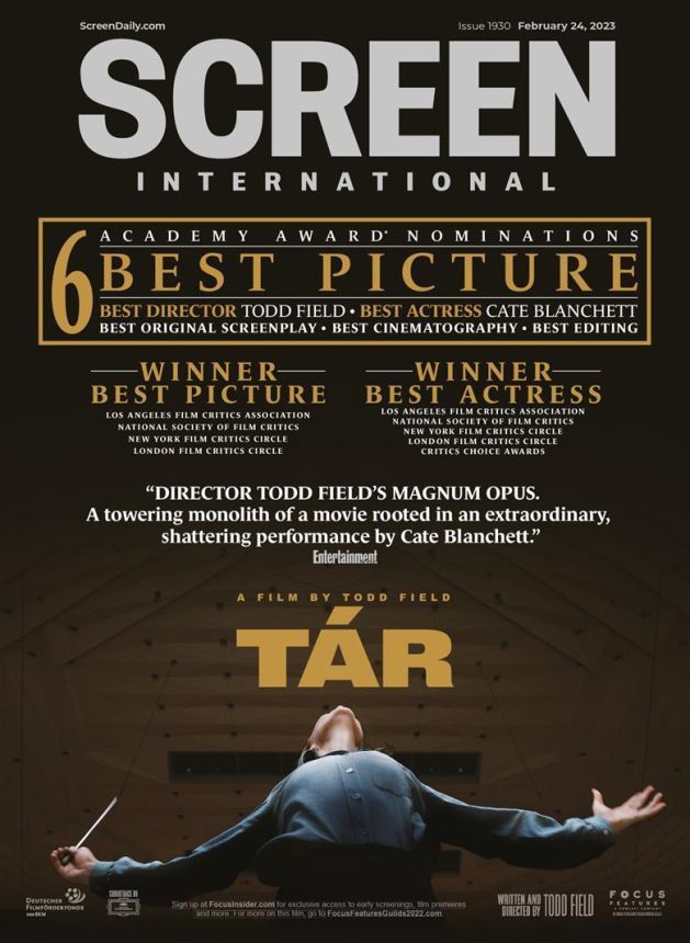 SCREEN INTERNATIONAL magazine side cover 24 February 2023