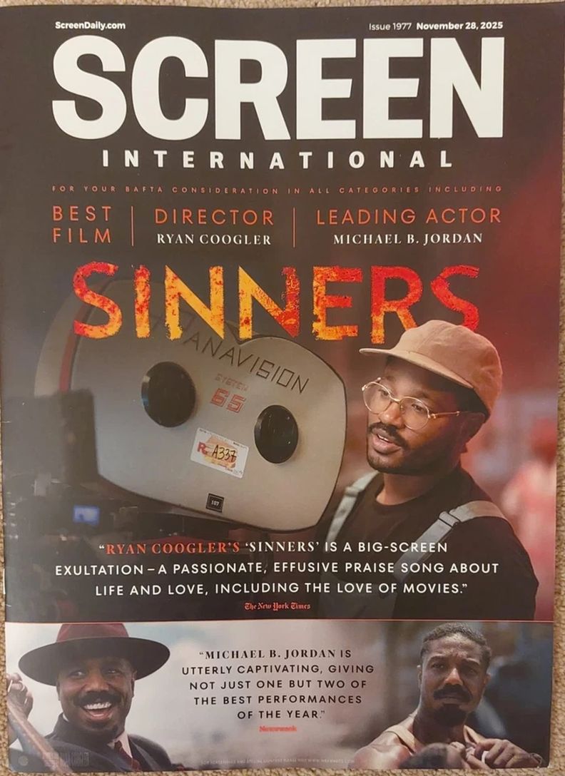 SCREEN INTERNATIONAL magazine side cover Issue 1977 28 November 2025