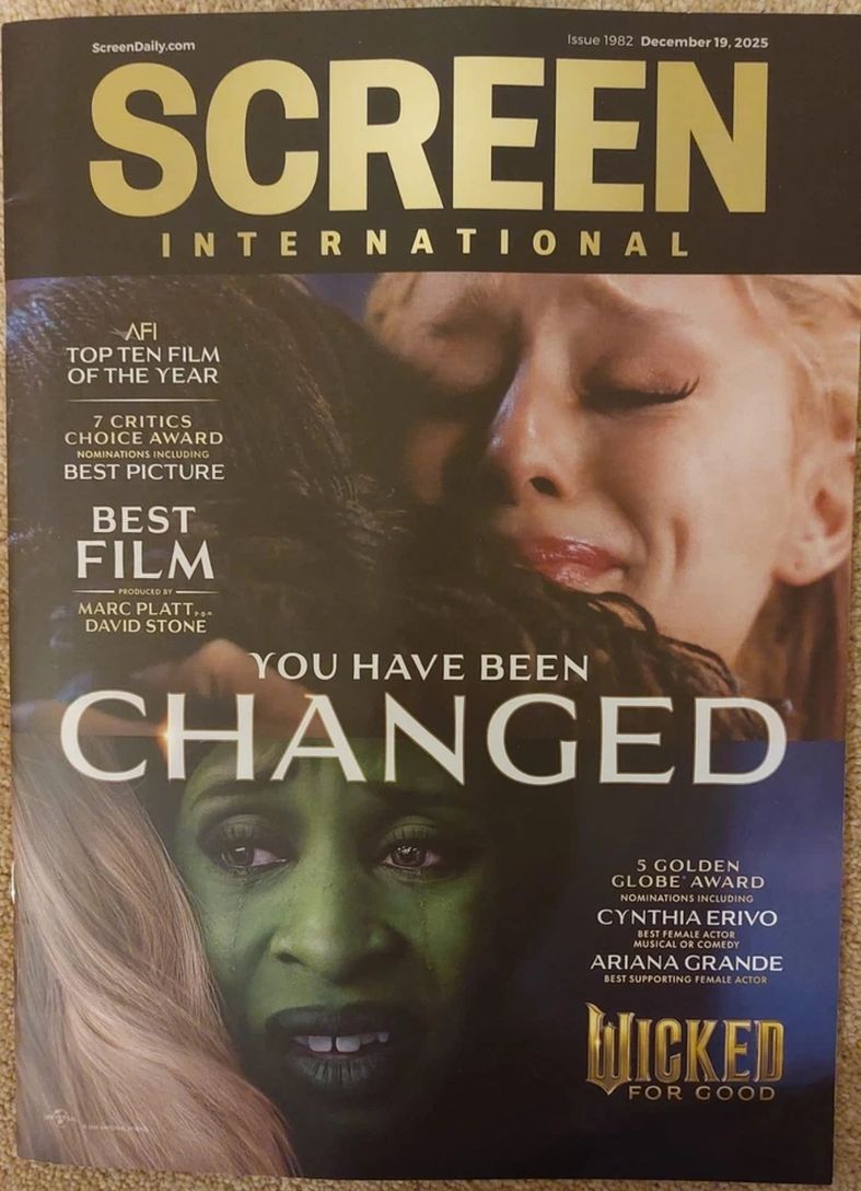 SCREEN INTERNATIONAL magazine side cover Issue 1982 19 December 2025