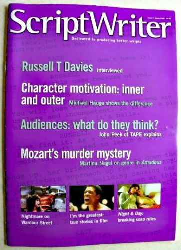 SCRIPTWRITER magazine side cover Issue 3 March 2002