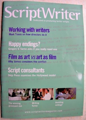 SCRIPTWRITER magazine side cover Issue 16 May 2004
