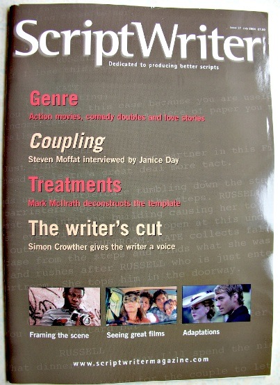SCRIPTWRITER magazine side cover Issue 17 July 2004