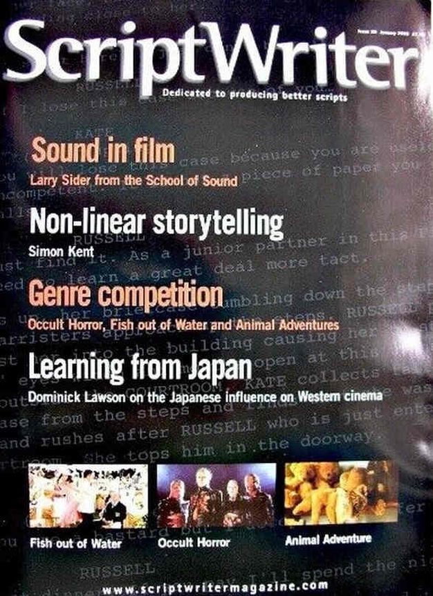 SCRIPTWRITER magazine side cover Issue 20 January 2005